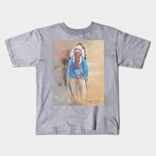 Native American Portrait Kids T-Shirt